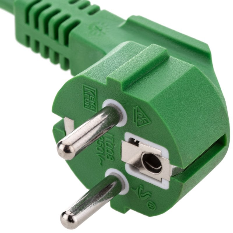 Bematik Cable Eléctrico de Alimentación IEC60320 C13 a Schuko Macho