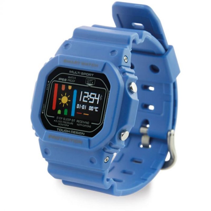 Ksix Fitness Band Retro Reloj Smartwatch Azul | PcComponentes.com