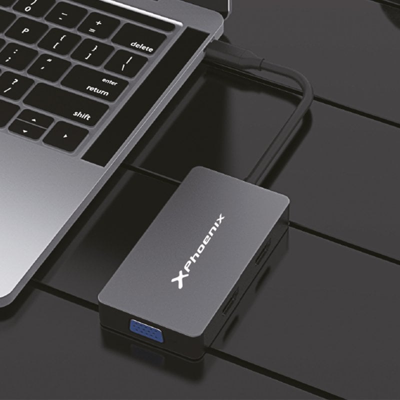 Phoenix Adaptador Hub USB C PD Multiportas 5 Em 1 PcComponentes Pt