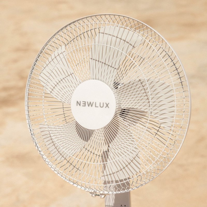 Ventilateur Sur Pied Intelligent Newlux W Avec T L Commande Blanc