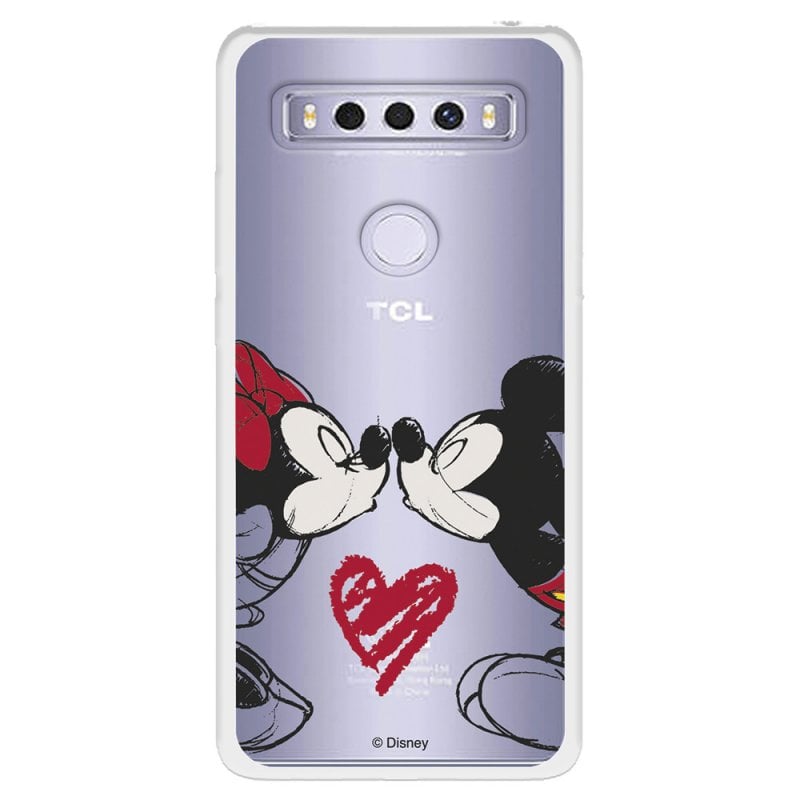 Funda Para Tcl 10 Se Oficial De Disney Mickey Y Minnie Beso Clásicos