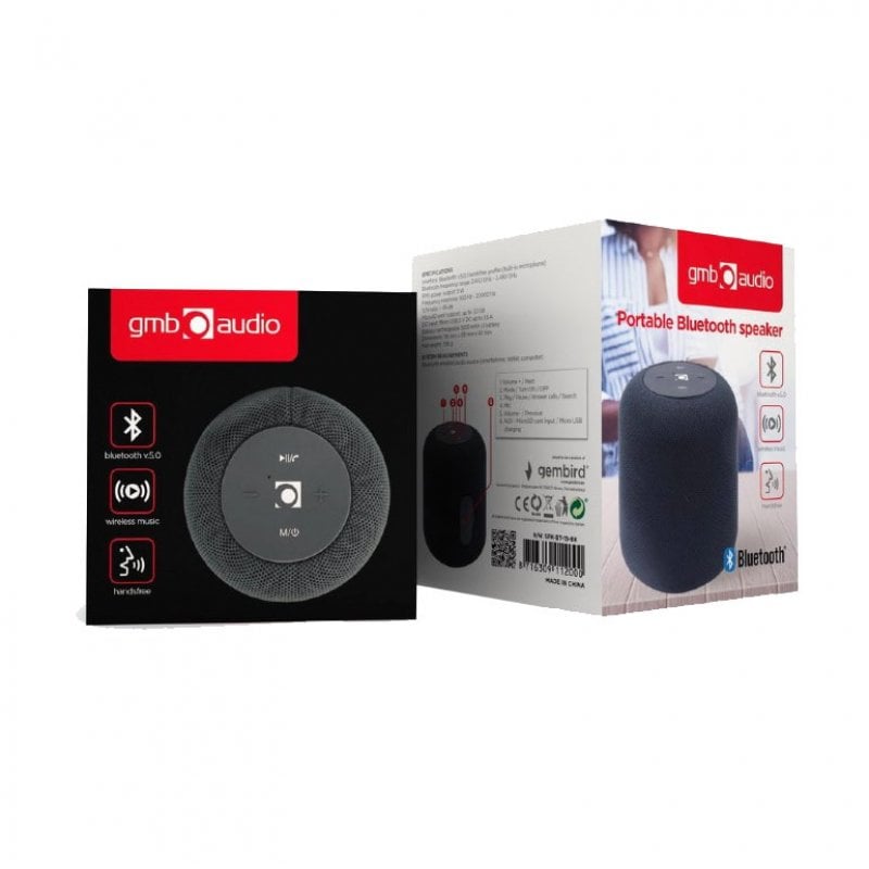 Gembird Spk Bt Bk Coluna Bluetooth W Preto Pccomponentes Pt