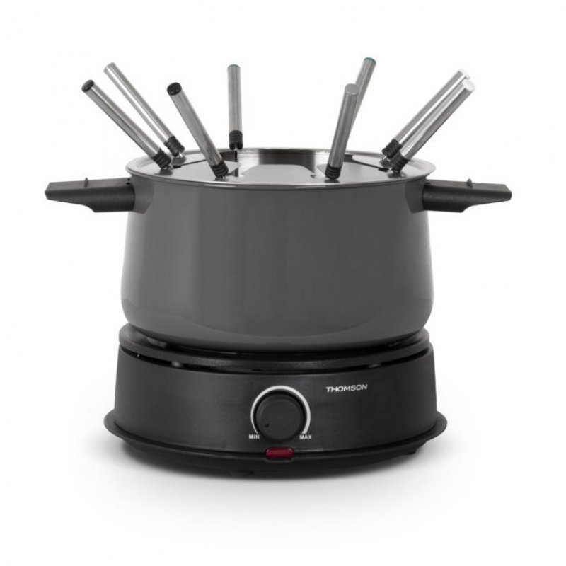 Fondue Friteuse Techwood TFF-86 2-en-1 - 850W, Thermostat 80-190°C - Avec 6 Pics