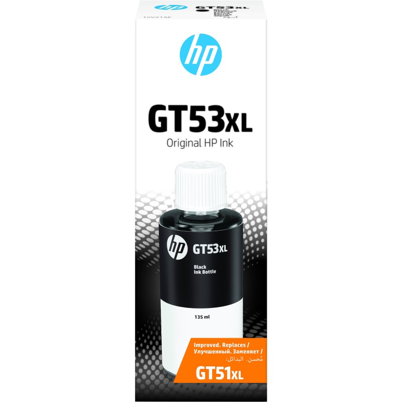 Botella De Tinta Original Hp Gt Xl Alto Rendimiento Negra