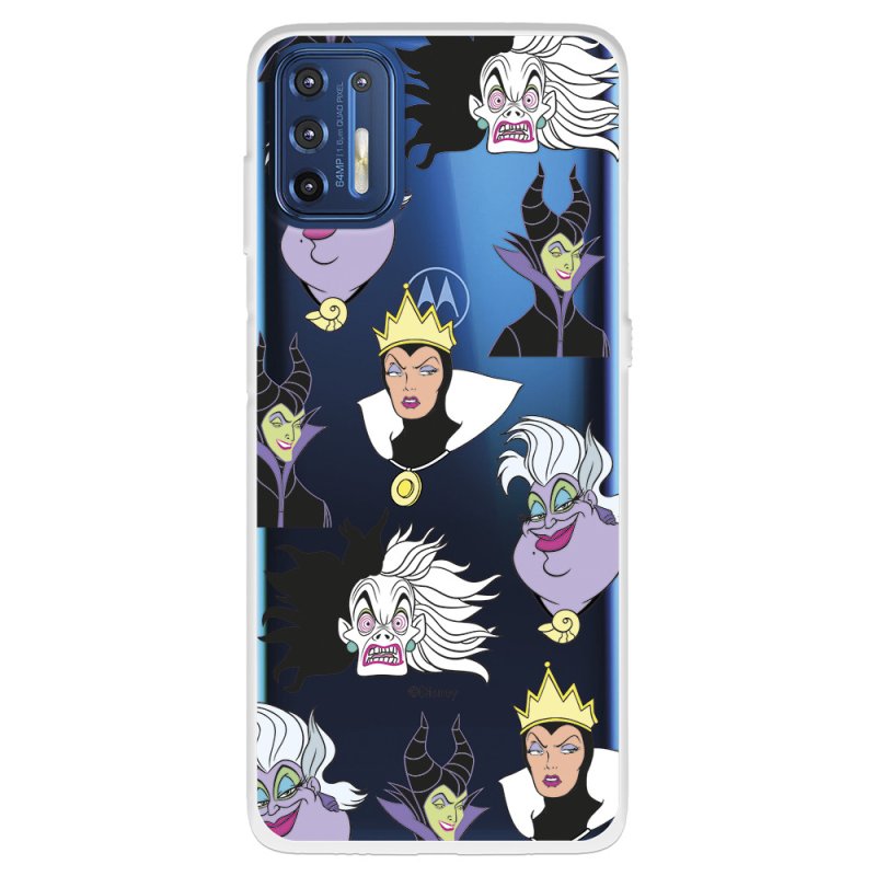 Capa oficial padrão Disney Villains para Motorola Moto G9 Plus Disney