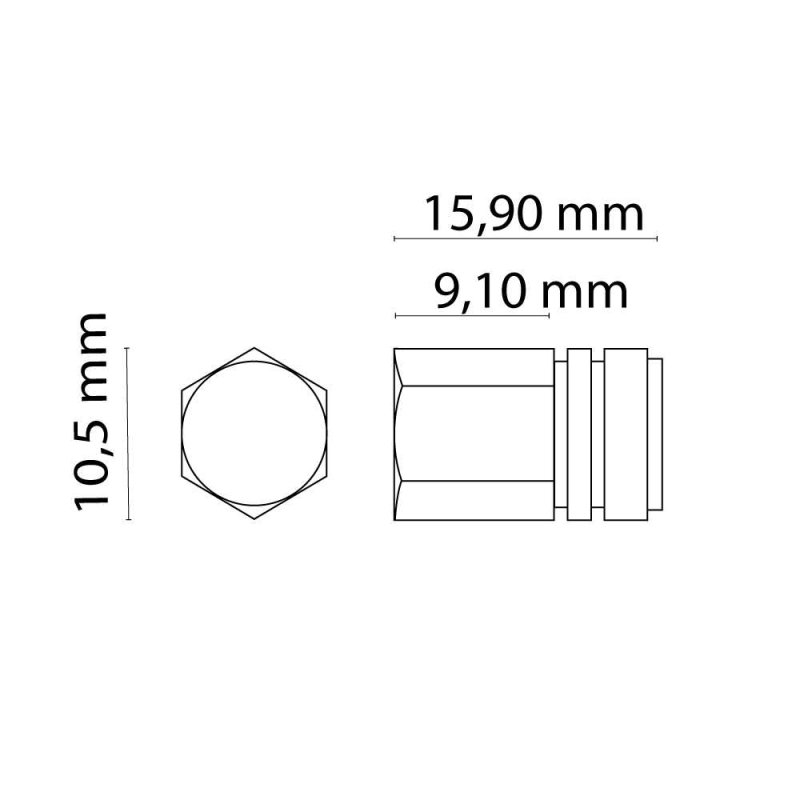 Ociodual Bouchons Hexagonaux En Aluminium Dor S Pour Roues Pneus