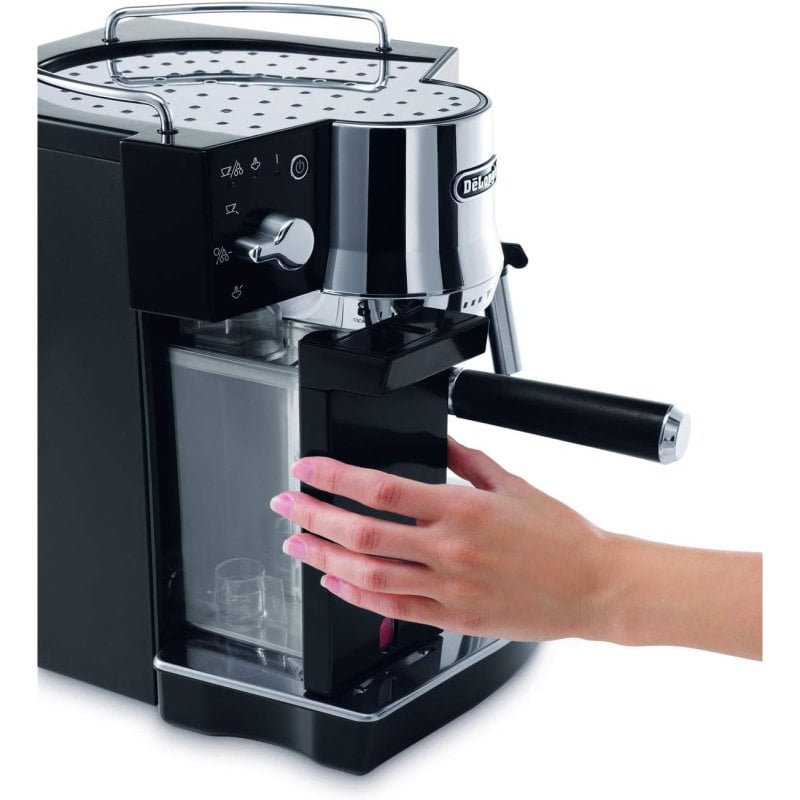 Delonghi Ec B Cafetera Espresso Manual Bares Negra Inox