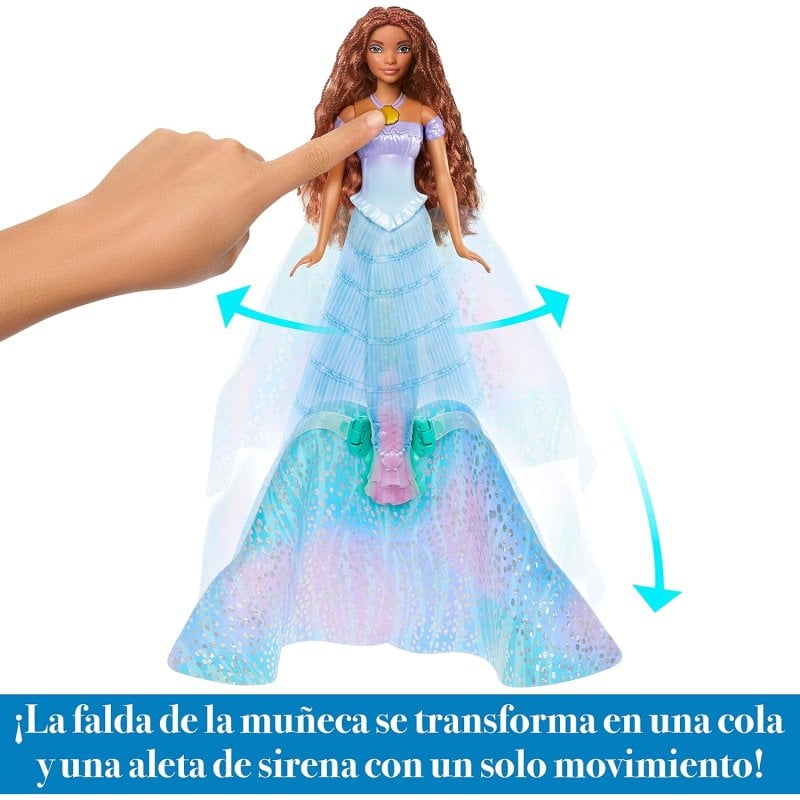 Mattel Disney A Pequena Sereia Ariel Boneca Transformação Mágica