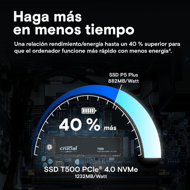 Ssd Crucial T Da Tb M Pci Express Tlc Nvme Pccomponentes It