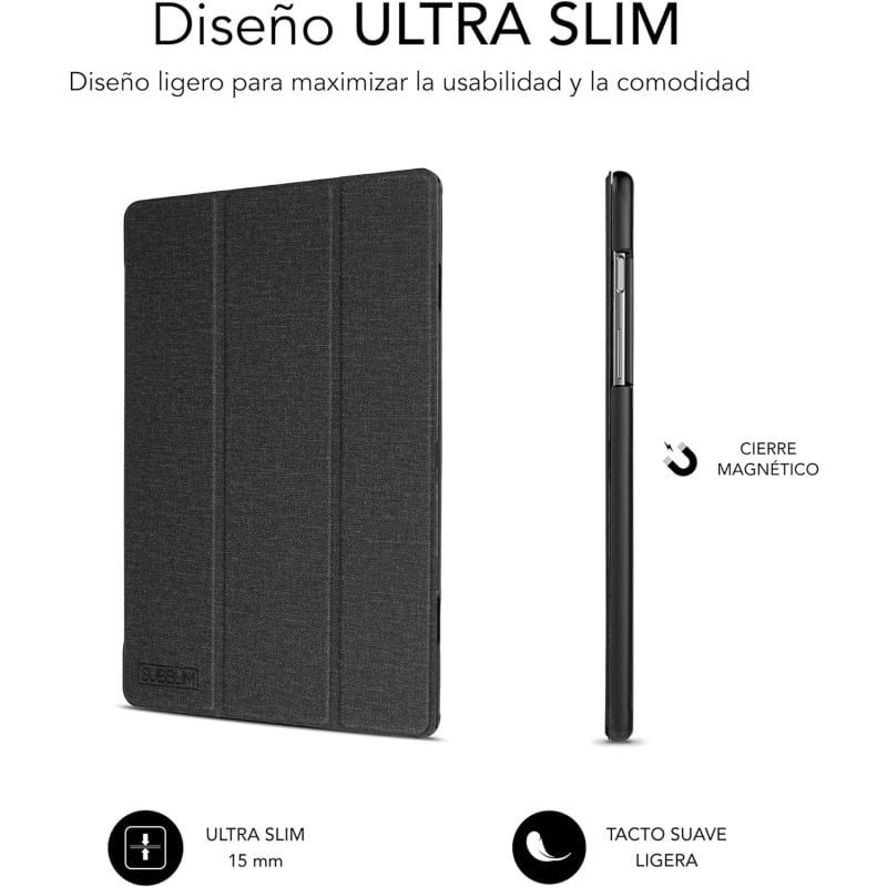 Subblim Shock Case Funda Negra Para Samsung Galaxy Tab A9 Plus