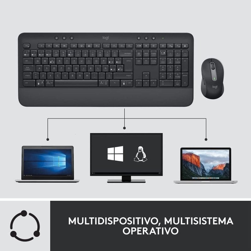 Logitech Signature MK650 Combo For Business Teclado Inalámbrico Grafito