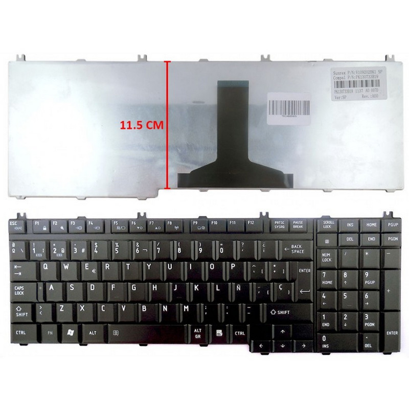 Teclado Para Port Til Toshiba Satellite A L L P P