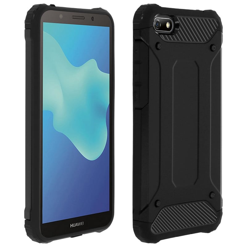 Avizar Defender Ii Funda Antigolpes Negra Para Huawei Y Honor S