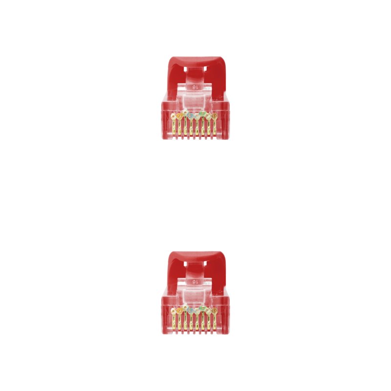 Nanocable Cable De Red RJ45 LSZH Cat 6A UTP AWG24 3m Rojo