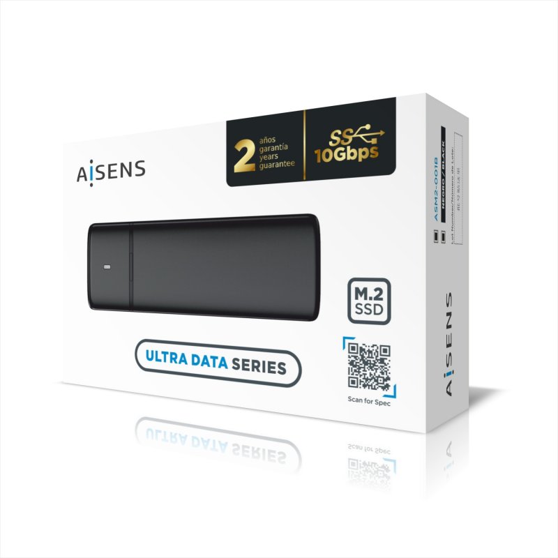 Aisens Ultra Data Bo Tier Ssd Externe M Pcie Sata Vers Usb Noir