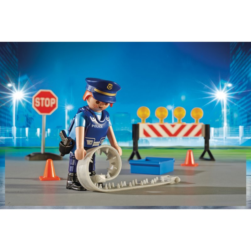 Playmobil City Action Barrage De Police Pccomponentes Fr