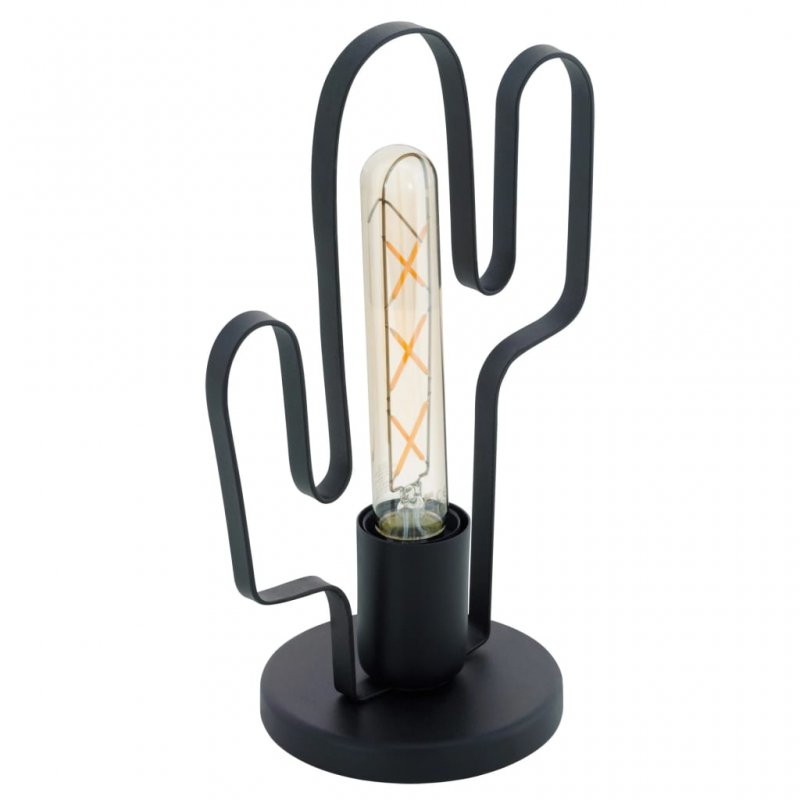 Eglo 79375 - Lampada da tavolo FIUMARA 1xE27/60W/230V nero