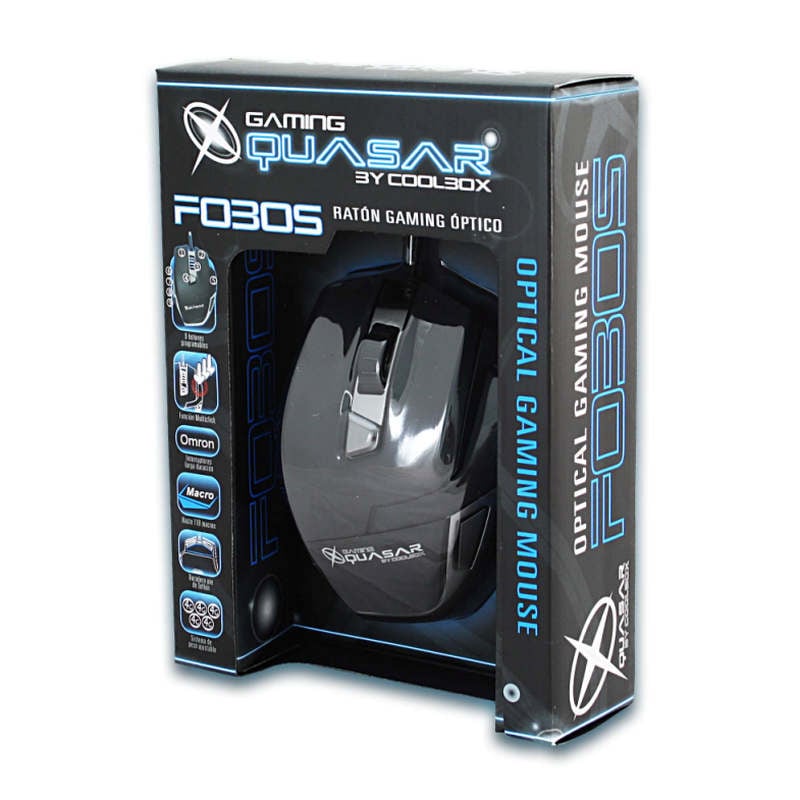 coolbox quasar fobos gaming mouse 3200dpi optical coolbox quasar fobos gaming mouse 3200dpi optical