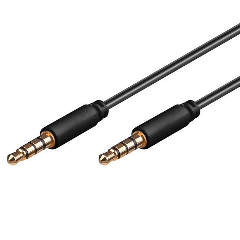 Cable de Audio Jack Stereo 3.5" de 2m 4PIN