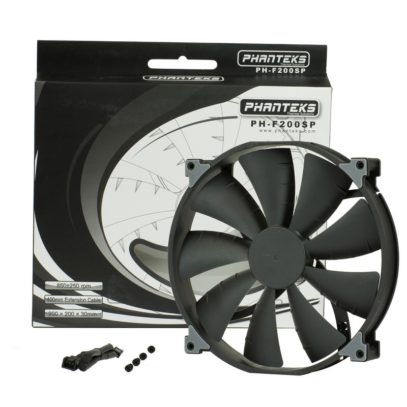 Phanteks F200SP 200mm 800RPM Negro/Negro | PcComponentes.pt