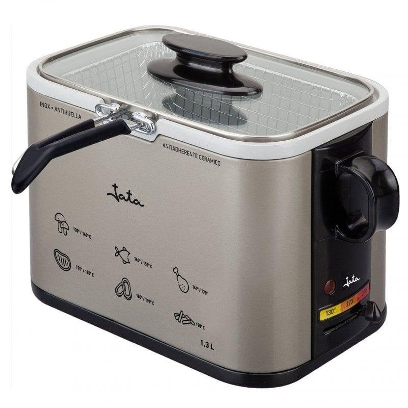 Friteuse Jata FR326E 1.3L 1000W Compact RVS Gemakkelijk Schoon te Maken