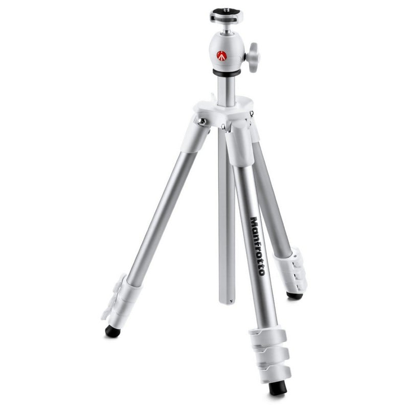 Trípode Manfrotto Compacto Luz Aluminio Blanco