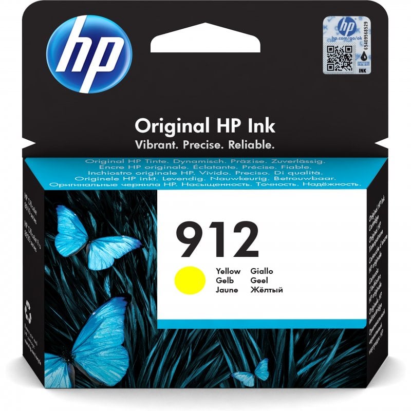 HP 912 Original Noir, Cyan, Magenta, Jaune 4 pièce(s) Rendement