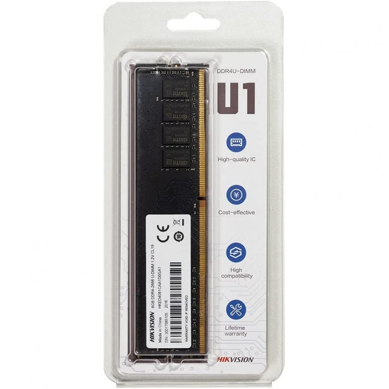 Hikvision D4081CAB2F1ZB1 DDR4 2666 MHz 8 Go