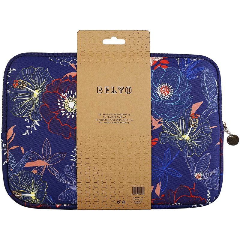Belyo Funda Flores para Portátil 14\