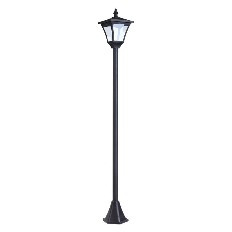 Outsunny Farol Solar de Jardín IP44 con Luces Inteligentes LED Exteriores