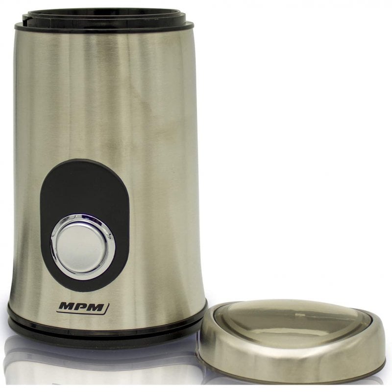 Moulin à Café électrique MPM – 150W, Double Lame Inox, Capacité 50g, Broie Café, épices, Noix (115g/min)