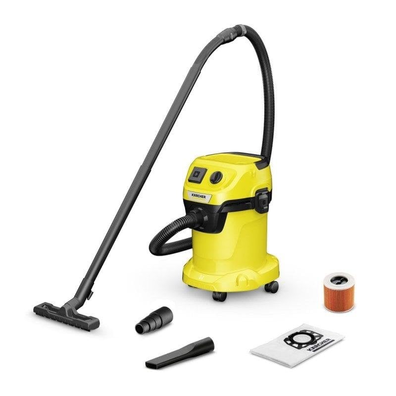 Aspiradora industrial Kärcher WD 3 P 1000W 17 litros Amarillo
