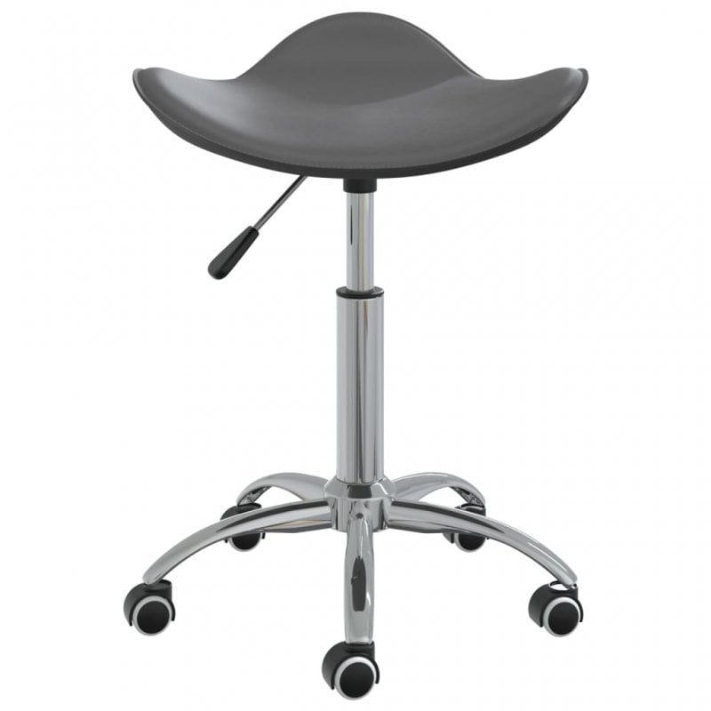 VidaXL Silla de Oficina Cuero Sintético Gris
