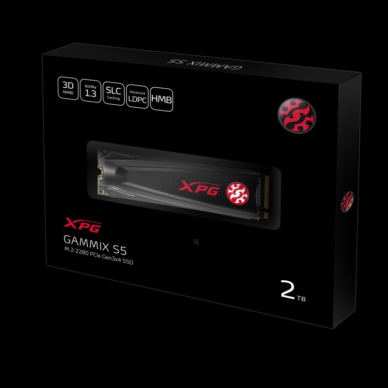 Adata XPG GAMMIX S5 2TB SSD M.2 NVMe PCI-e 3.0 | PcComponentes.com