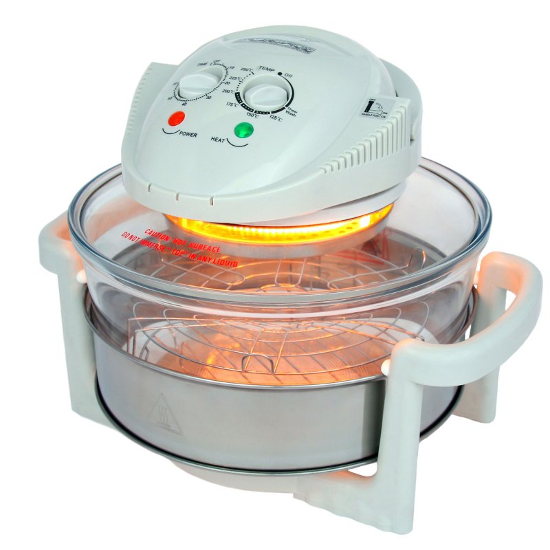Four à convection halogène avec bague d'extension 1400 W 17 L
