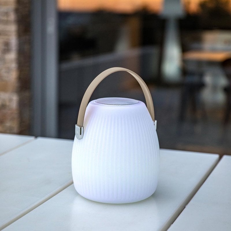 Lampe enceinte bluetooth sans fil LUMISKY MINI MAY PLAY H23 cm LED et dimmable - vue 2