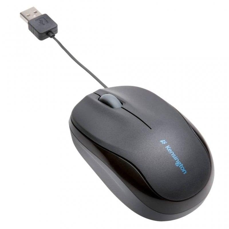 Ratón Kensington Pro Fit USB Retráctil 1000 DPI Noir