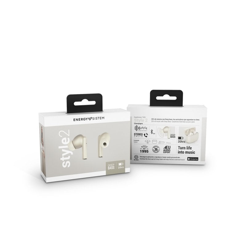 Energy Sistem True Wireless Style Champagne Auriculares