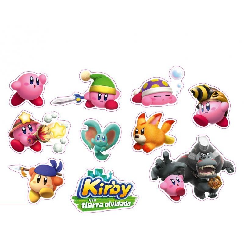 Kirby y la Tierra Olvidada Nintendo Switch + Pegatinas