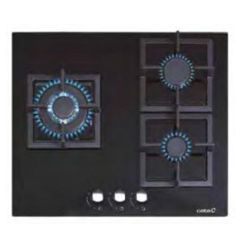 Non Communiqué Noir Plaque De Cuisson Induction Cata 3 Foyers 1000 W 60 Cm - Image 3