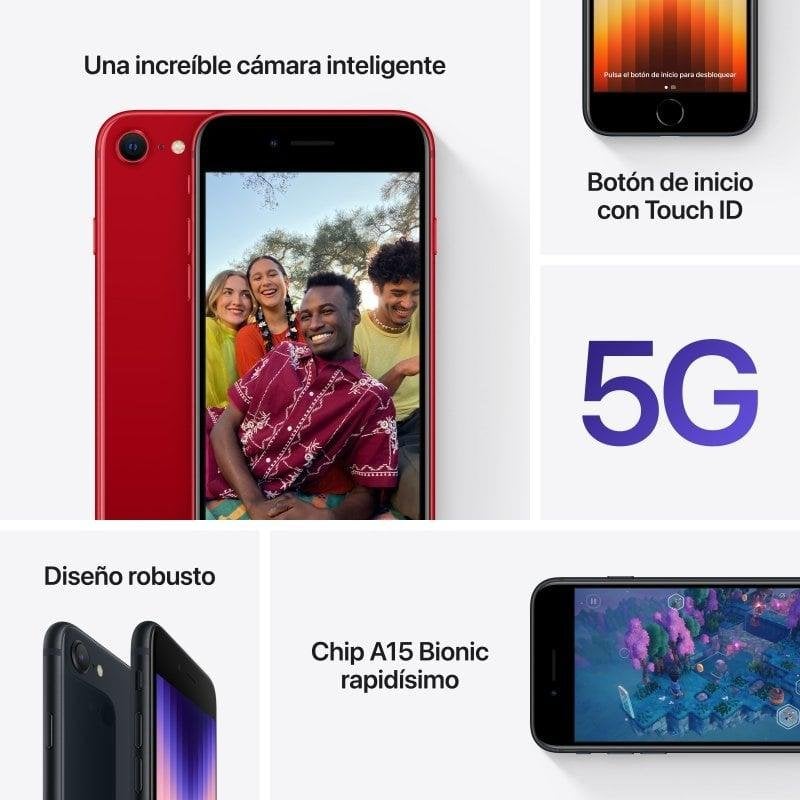 Apple iPhone SE 2022 64GB (PRODUCT) RED Libre Reacondicionado