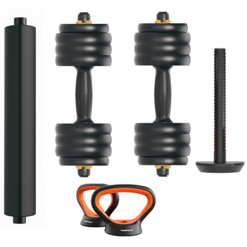 Image of Kit manubri Xiaomi FED V2 + bilanciere + kettlebell 40Kg