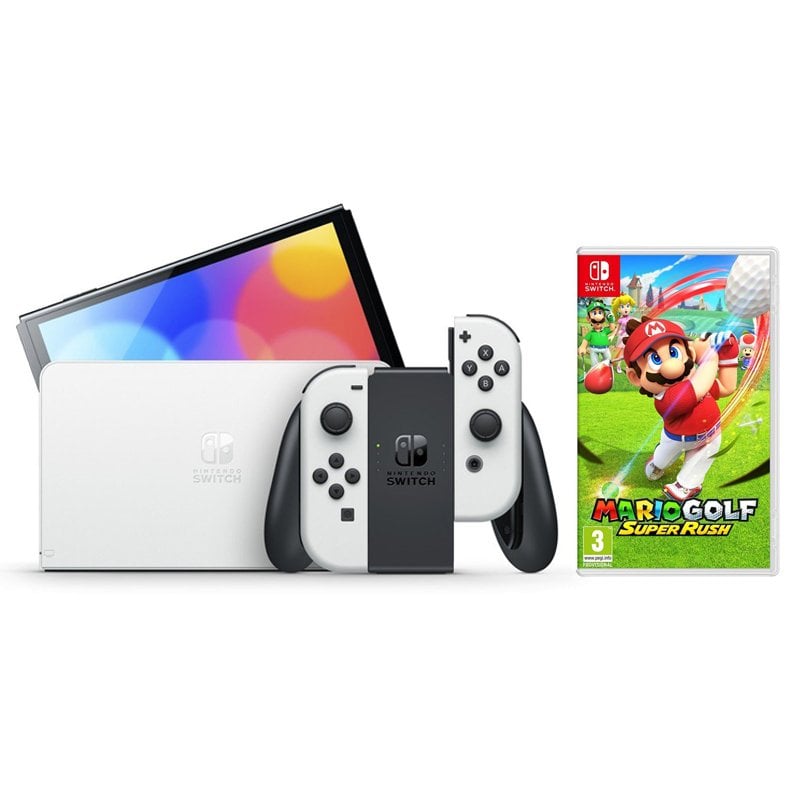 Nintendo Switch Versión OLED Blanca Incluye Base 2 Mandos Joy-Con