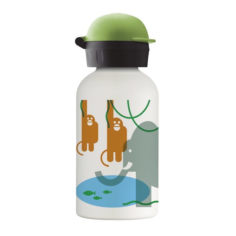 Laken Hit Bouteille Thermique Pour Enfants En Acier Inoxydable Cantine 350 Ml Jungle