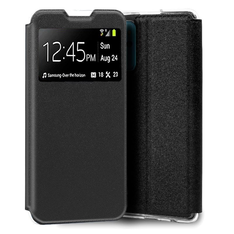 Image of Custodia Flip Cover nera liscia e fantastica per Realme 9i cod079