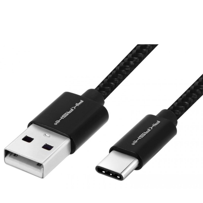 Câble Akashi USB-A vers USB-C Mâle/Mâle 1m Noir