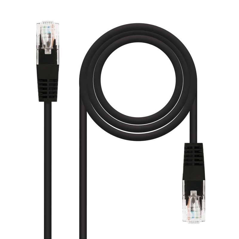 Câble réseau Nanocable RJ45 Cat.6 UTP AWG24 0,3m Noir