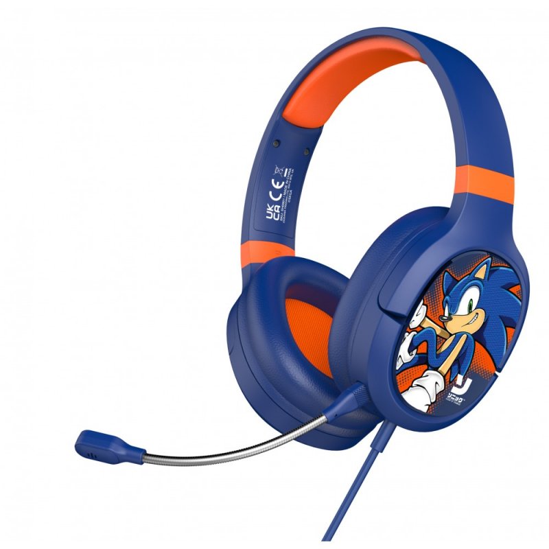 Sonic The Hedgehog Gaming Over-Ear Headphone, With Microphone, 3.5mm Aux,  Headset for PC, Xbox, PS5, PS4, Nintendo, etc. 