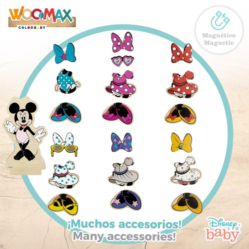 Juego Magnético Vestidos Minnie Y Mickey Disney Woomax Juego Magnético Vestidos Minnie Y Mickey Disney Woomax