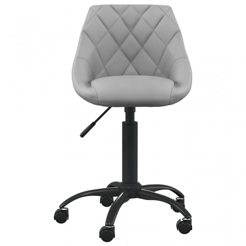 Cadeira de escritório VidaXL com veludo cinza